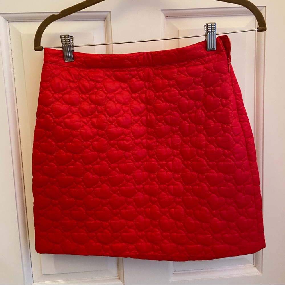UO Queen of Hearts Red Miniskirt